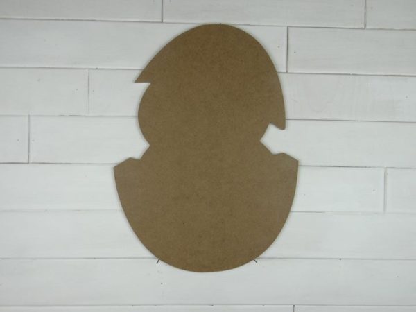 Wooden Hatching Egg Cutout Door Hanger