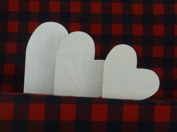 Wood Free Standing Hearts