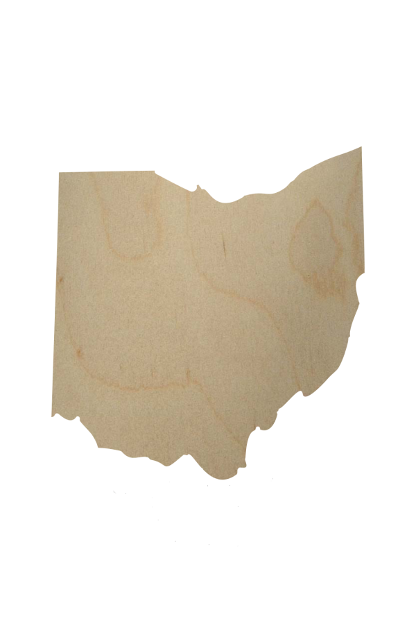 Wooden Ohio State Cutout