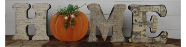 Freestanding HME with pumpkin