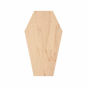 Wooden Coffin Cutout