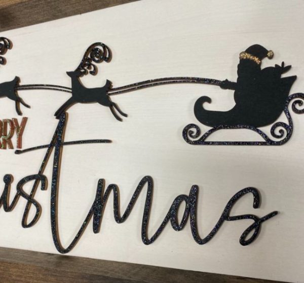 Merry Christmas Santa and Reindeer Sign Kit - Image 2