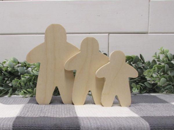 Wood Gingerbread Cookie Cutout