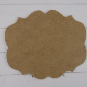 Blank Wooden MDF Plaque - Amy