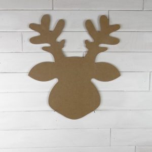 Wooden Reindeer Door Hanger