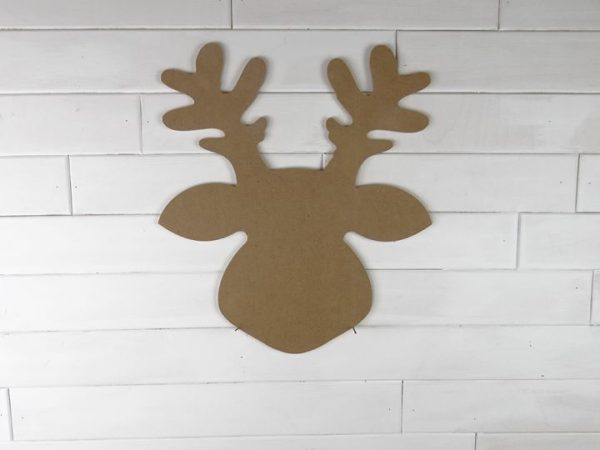 Wooden Reindeer Door Hanger