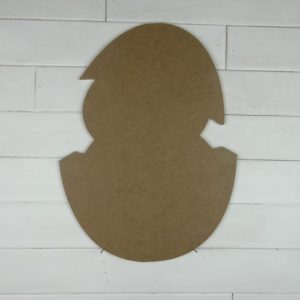 Wooden Hatching Egg Cutout Door Hanger