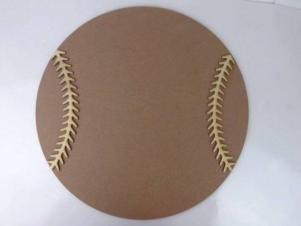 Wooden Baseball Cutout