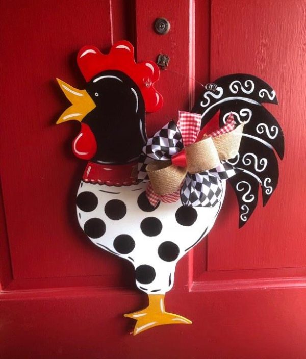 Whimsical Rooster Cutout - Image 2