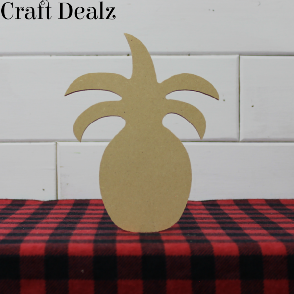 Wooden 5 Leaf Pineapple Cutout