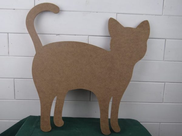 Wood Cat Door Hanger