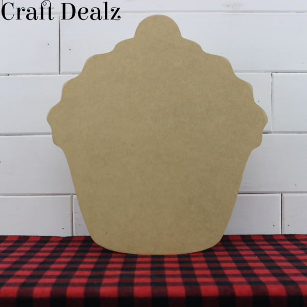 Wooden Cupcake Cutout