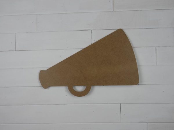 Wood Megaphone Door Hanger