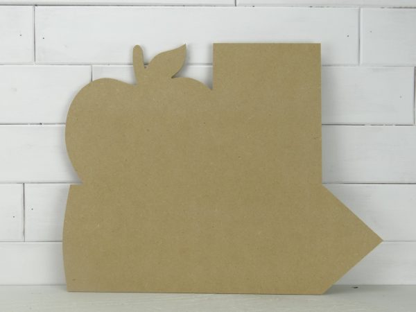 Wooden Paper, Apple, Pencil Door Hanger