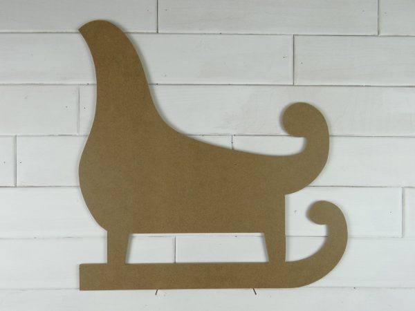 Wooden Santa Sleigh Door Hanger