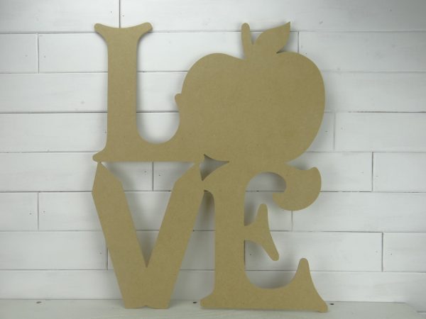 Wooden Teacher LOVE Door Hanger