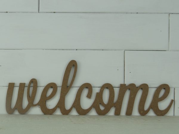 Wood Welcome Word, Script