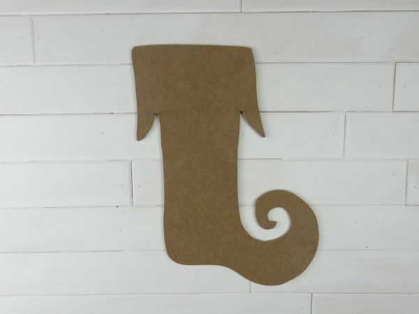 Wooden Elf Stocking Cutout