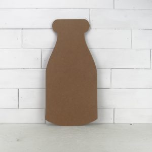 Wooden Milk Bottle Cutout