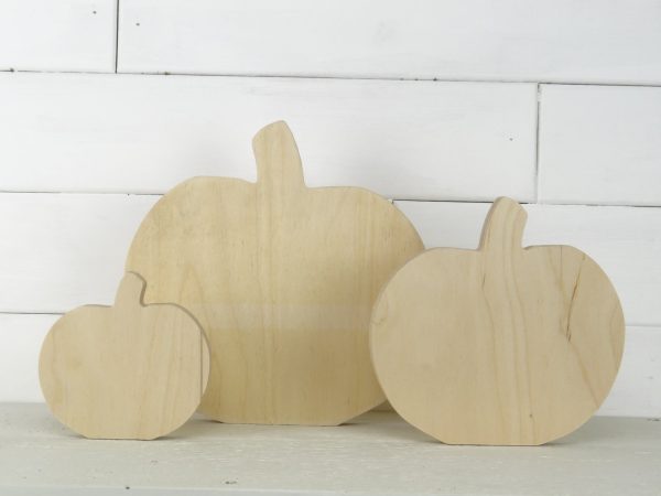 Chunky Wood Pumpkin Cutout