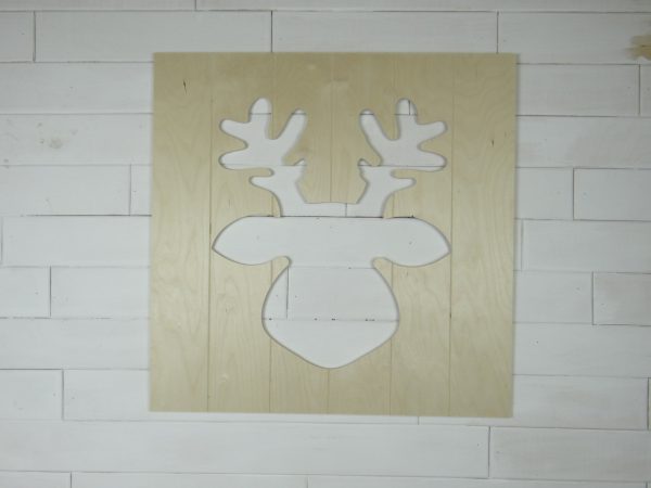 Reindeer Reverse Cutout