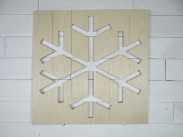 Snowflake Reverse Cutout