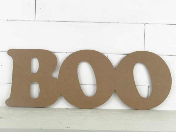 Wooden BOO Word