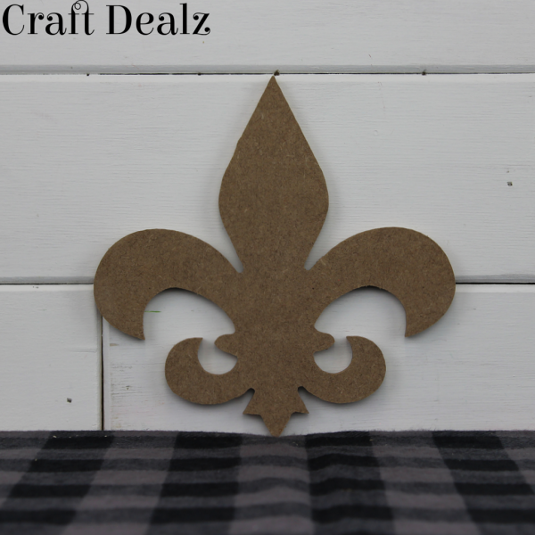 Wooden Fleur de Lis Door Hanger