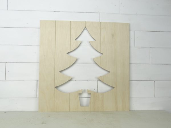 Christmas Tree Reverse Cutout