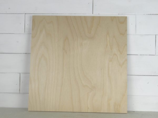 Square 1/4" Birch Sign Blanks