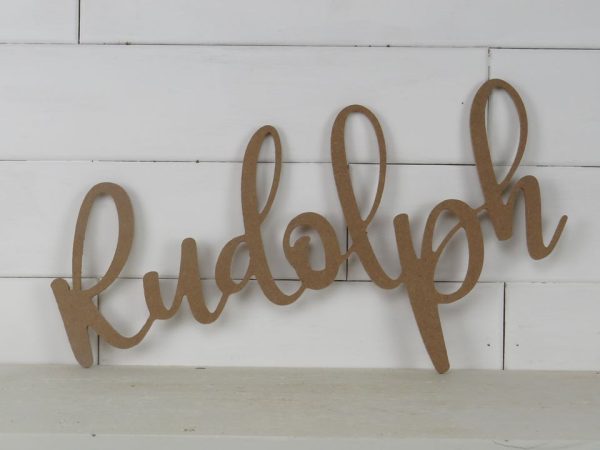 Rudolph Word Thin Script