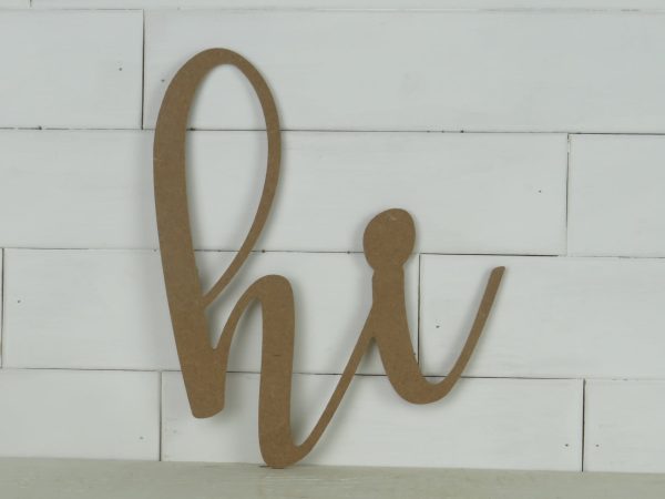 Wood hi, Thin Script