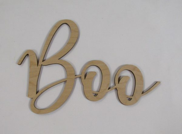 Wood Boo, Thin Script