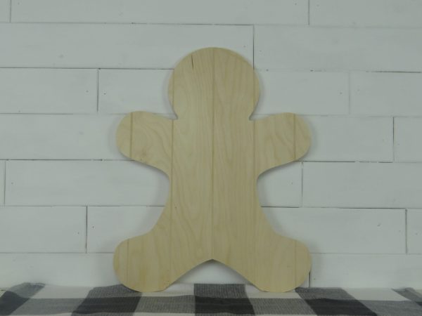 Wood Faux Pallet Gingerbread 1/4"