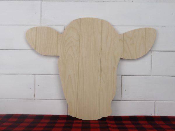 Wood Heifer Face Faux Pallet 1/4"