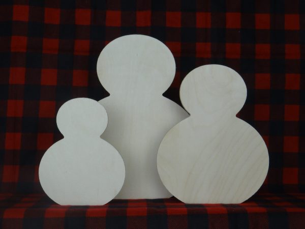 Wooden Snowman Cutouts