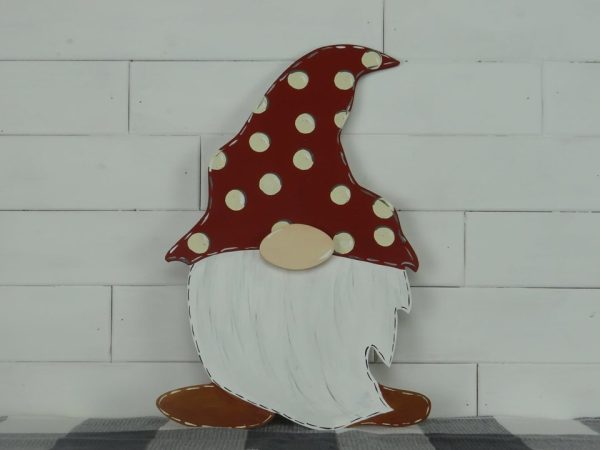 Wooden Smiggles Gnome with Sign - Image 2