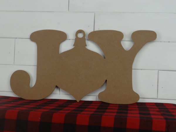 Wood Joy Word w ornament