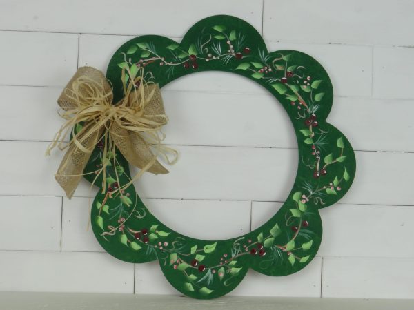 Wooden Wreath Door Hanger