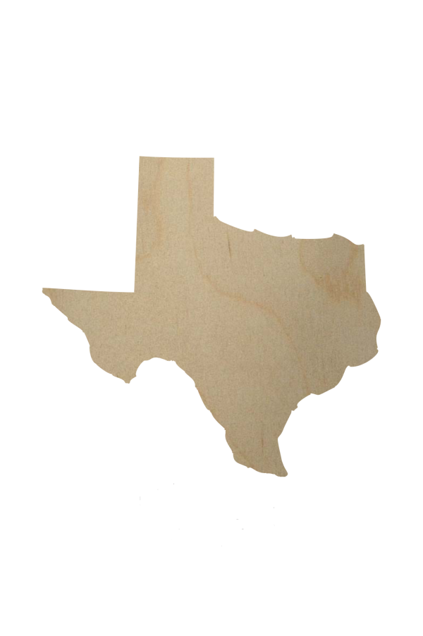 Wood Texas State Shape