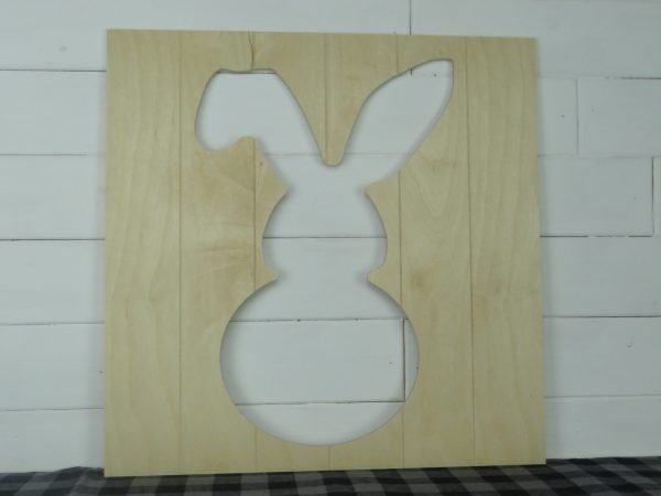 Reverse Cutout Floppy Ear Bunny