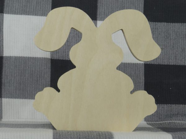 Wood Stand Alone Sitting Bunny