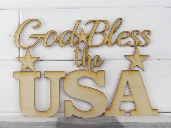 God Bless the USA Cutout