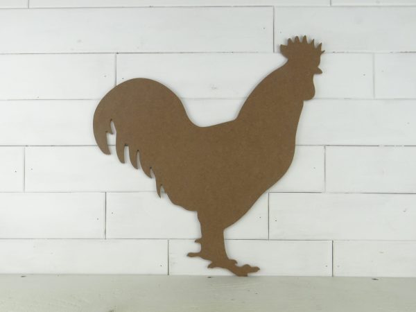 Wooden Rooster Cutout