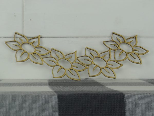 Four Flower Swag Pieces - Image 3