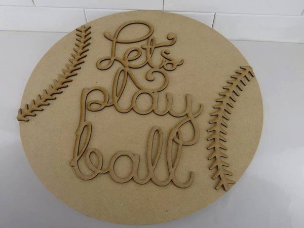 Lets play ball sign kit