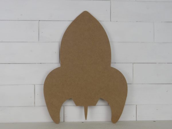 Wooden Rocket Ship Cutout