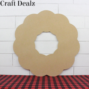 Wooden Full Wreath Cutout