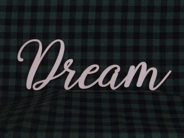 Wood Dream Word Cutout