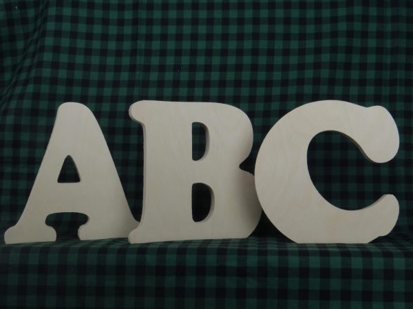 Freestanding Wooden Letters